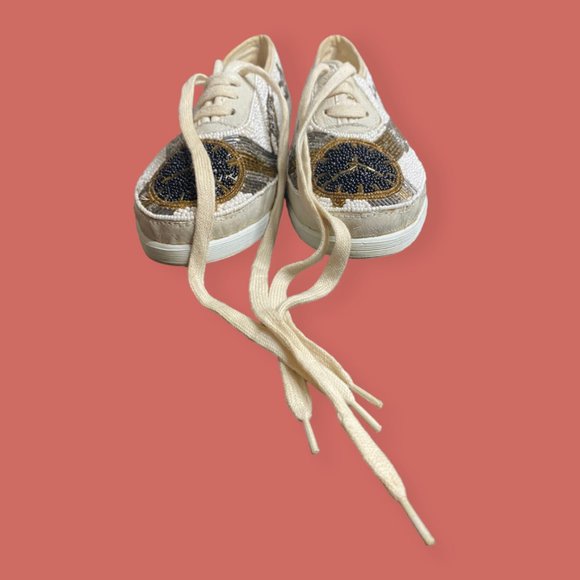 🎉 HP 🕰️ VTG RARE 90s COLORWERKS BEADED CLOCK CASUAL SNEAKERS SZ 10 - Picture 15 of 15